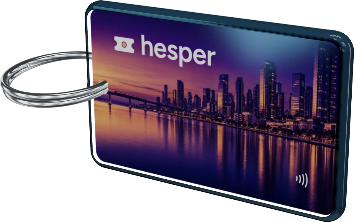 Hesper Pay Fob in 3D, built from its proof sheet